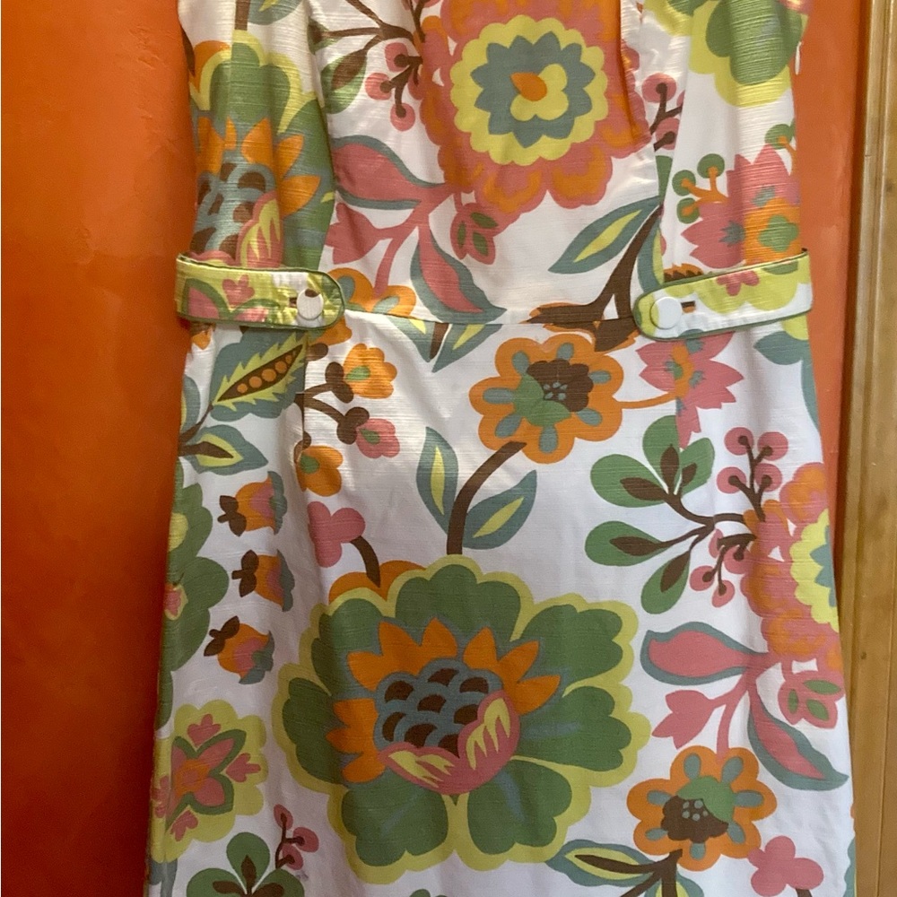 Garden Party fun without the dry cleaning bill.  Side Zip